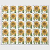 Vintage Sunflower Flower by Basilius Besler ラッピングペーパー (フラット)