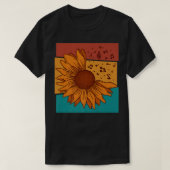 Vintage Sunflower Music Notes3240 Tシャツ (デザイン正面)