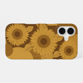 Vintage Sunflower Trio iPhone 16ケース (裏面横)