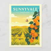 Vintage Sunnyvale California ポストカード (正面)