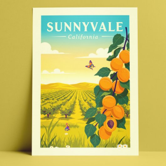 Vintage Sunnyvale California ポストカード