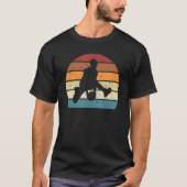 Vintage Sunset Basketball Cool Basketball Tシャツ (正面)