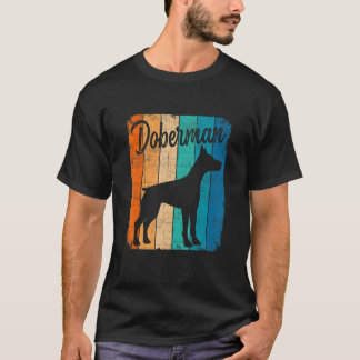 Vintage Sunset Doberman Dog Pet  Dog Owner Tシャツ
