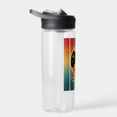 Vintage Sunset Gamer Gaming Computer Game ウォーターボトル (右面)