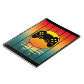 Vintage Sunset Gamer Gaming Computer Game ノートブック (左側)