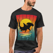 Vintage Sunset Hammerhead Shark  Tシャツ (正面)
