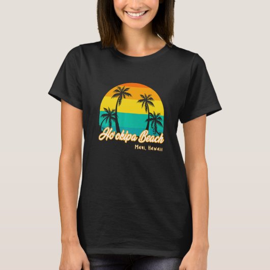 Vintage Sunset Ho'okipa Beach Hawaii Summer Vacati Tシャツ (正面)