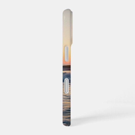 Vintage Sunset Sea iPhone 16ケース (右側面)