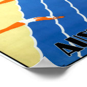 Vintage Sunshine and Surf in Australia Travel ポスター (角)