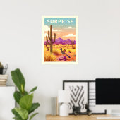 Vintage Surprise Arizona ポスター (ホームオフィス)