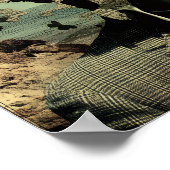 Vintage Surreal Butterfly Man Wall Art Poster ポスター (角)