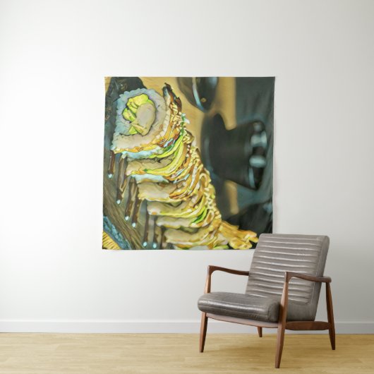 Vintage Sushi gift タペストリー (インサイチュ(横))