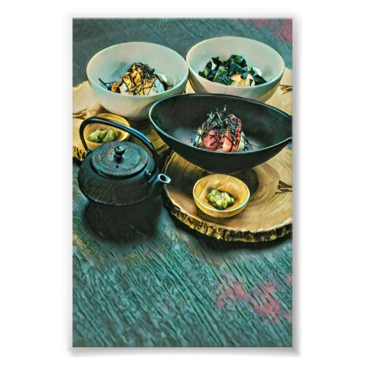 Vintage Sushi gift フォトプリント (正面)