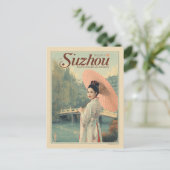 Vintage Suzhou Garden Silk City ポストカード (スタンド正面)