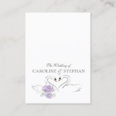 Vintage Swan Love Story Details Card エンクロージャーカード (裏面)