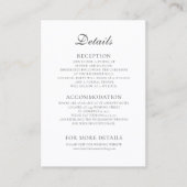 Vintage Swan Love Story Details Card エンクロージャーカード (正面)