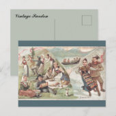 Vintage Sweden ポストカード (正面/裏面)