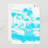 Vintage Swimwear ポストカード (正面/裏面)