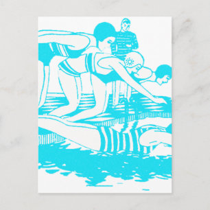 Vintage Swimwear ポストカード