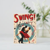 Vintage Swing Dance Night ポストカード (スタンド正面)