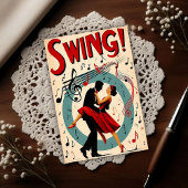 Vintage Swing Dance Night  ポストカード