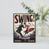 Vintage Swing Dance Night ポストカード (スタンド正面)