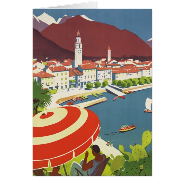 Vintage Switzerland Travel Advert Art (正面)