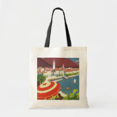 Vintage Switzerland Travel Advert Art トートバッグ (正面)
