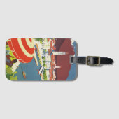 Vintage Switzerland Travel Advert Art ラゲッジタグ (正面横)