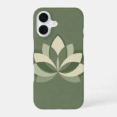 Vintage Symmetrical Lotus iPhone 16ケース (裏面)