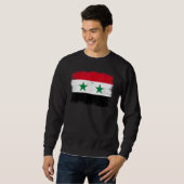 Vintage Syrian Arab Republic Flag Syrian Independe スウェットシャツ (正面フル)