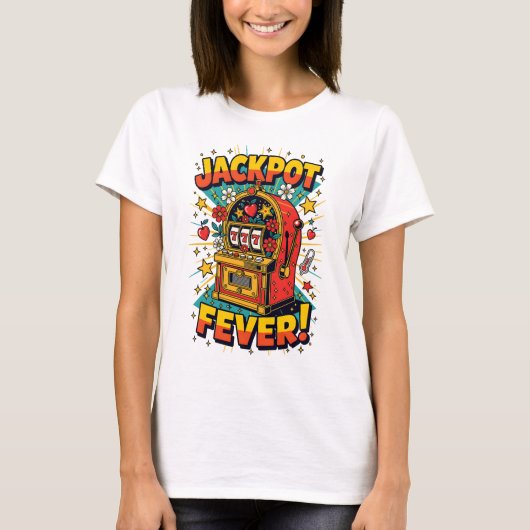 Vintage T Shirts Las Vegas - Jackpot Fever!  Tシャツ (正面)