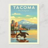 Vintage Tacoma Washington ポストカード (正面)