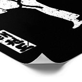 Vintage Taekwondo The Kick  ポスター (角)