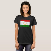 Vintage Tajikistan Flag Tajikistani Independence D Tシャツ (正面フル)