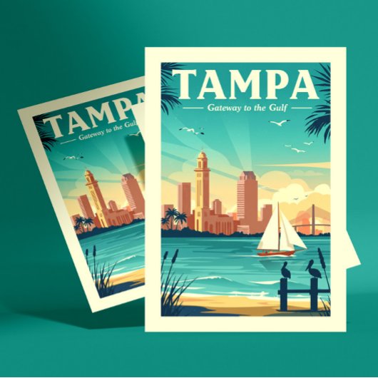 Vintage Tampa ポストカード