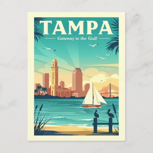 Vintage Tampa ポストカード (正面)