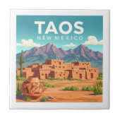 Vintage Taos New Mexico タイル (正面)