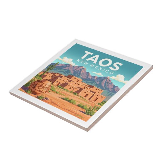 Vintage Taos New Mexico タイル (側面)