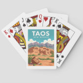 Vintage Taos New Mexico トランプ (裏面)