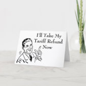 Vintage Tariff Refund Check カード (正面)