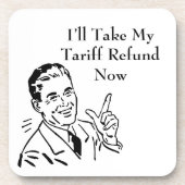 Vintage Tariff Refund Check コースター (正面)