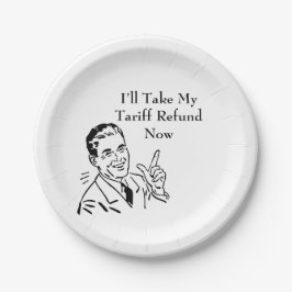 Vintage Tariff Refund Check ペーパープレート