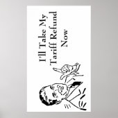 Vintage Tariff Refund Check ポスター (正面)