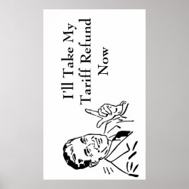 Vintage Tariff Refund Check ポスター