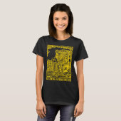 VINTAGE TAROT CARD QUEEN OF PENTACLES Tシャツ (正面フル)