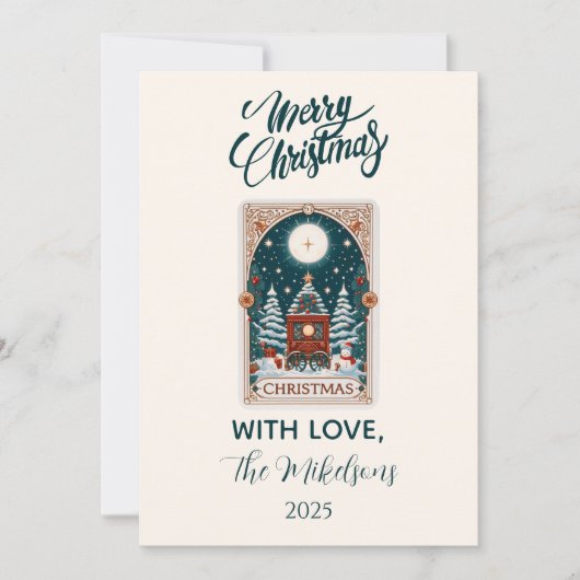 Vintage Tarot Christmas シーズンカード (正面)