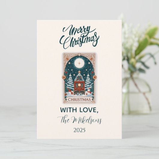 Vintage Tarot Christmas シーズンカード (スタンド正面)