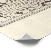 Vintage Tartary Map Poster ポスター (角)