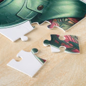 Vintage Tattooed Military Woman ジグソーパズル (側面)